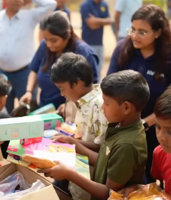Children Receiving Kits